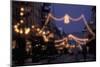 EU, France, Alsace, Saverne. Christmas market lights-Dave Bartruff-Mounted Photographic Print