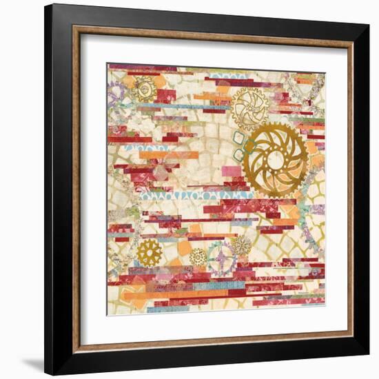 EU Timetable I Red-Kathy Ferguson-Framed Art Print