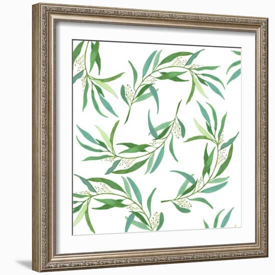 Eucalyptus Leaves-Elizabeth Rider-Framed Giclee Print