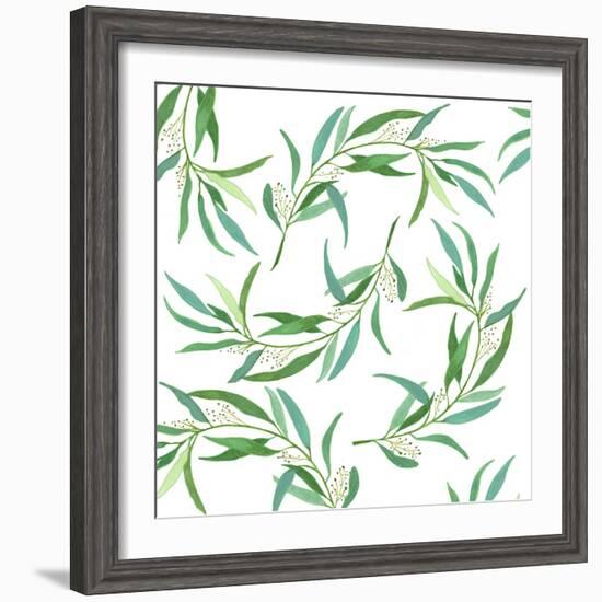 Eucalyptus Leaves-Elizabeth Rider-Framed Giclee Print