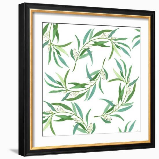 Eucalyptus Leaves-Elizabeth Rider-Framed Giclee Print