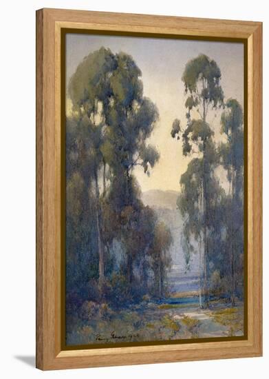 Eucalyptus-Percy Gray-Framed Stretched Canvas