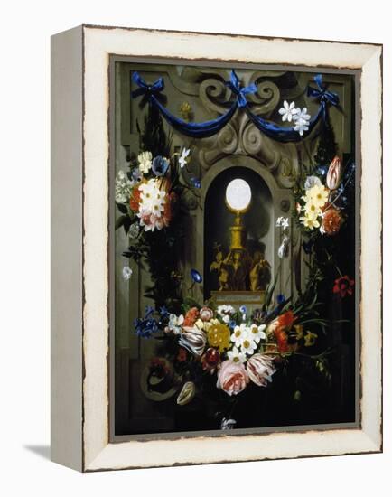 Eucharist in Garland of Flowers (Die Eucharistie Im Blumenkranz)-null-Framed Premier Image Canvas