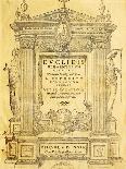 Title Page of Elementa-Euclid-Framed Giclee Print