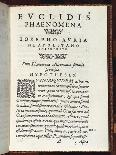 Title Page of Elementa-Euclid-Giclee Print