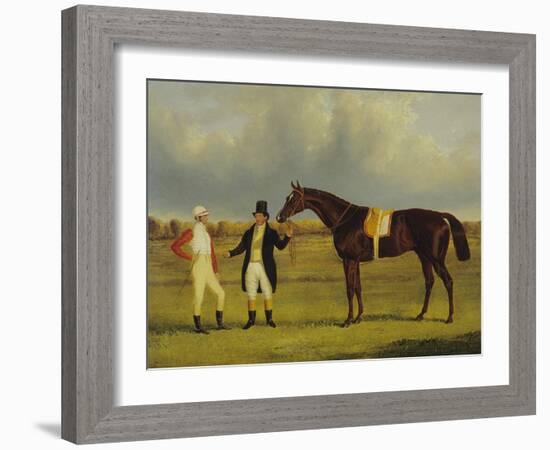 'Euclid' with His Jockey Conolly and Trainer Pettit-John Frederick Herring I-Framed Giclee Print