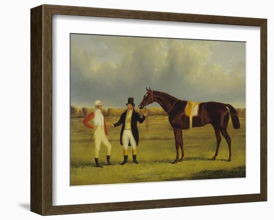 'Euclid' with His Jockey Conolly and Trainer Pettit-John Frederick Herring I-Framed Giclee Print