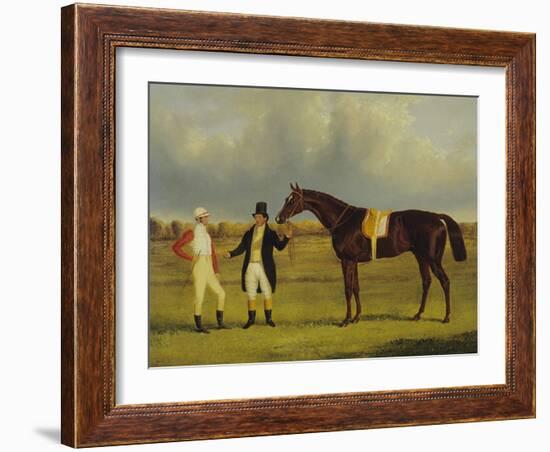 'Euclid' with His Jockey Conolly and Trainer Pettit-John Frederick Herring I-Framed Giclee Print