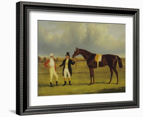 'Euclid' with His Jockey Conolly and Trainer Pettit-John Frederick Herring I-Framed Giclee Print