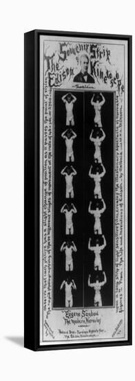 Eugen Sandow, Edison Kinetoscope Strip, 1894-Science Source-Framed Premier Image Canvas