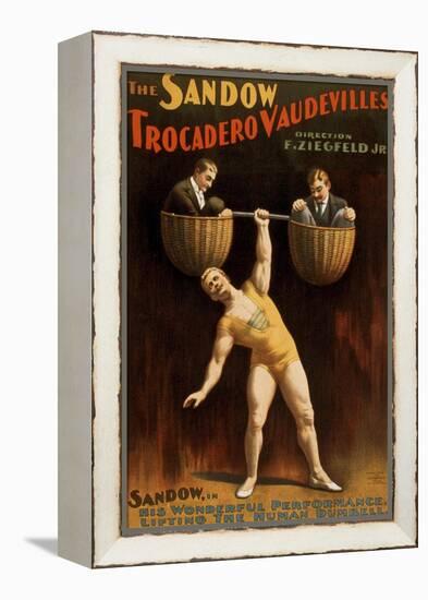 Eugen Sandow, German Born Strong Man, Was Florenz Ziegfeld's First Major Vaudeville Star, 1894-null-Framed Stretched Canvas