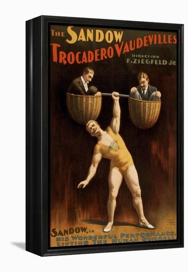 Eugen Sandow, German Born Strong Man, Was Florenz Ziegfeld's First Major Vaudeville Star, 1894-null-Framed Stretched Canvas