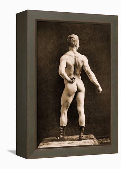 Eugen Sandow, in Classical Ancient Greco-Roman Pose, C.1893-Napoleon Sarony-Framed Premier Image Canvas