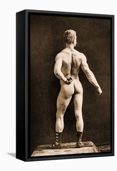 Eugen Sandow, in Classical Ancient Greco-Roman Pose, C.1893-Napoleon Sarony-Framed Premier Image Canvas