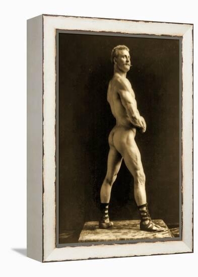 Eugen Sandow, in Classical Ancient Greco-Roman Pose, C.1893-Napoleon Sarony-Framed Premier Image Canvas