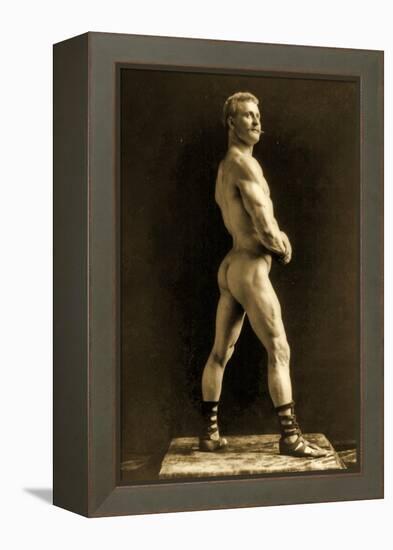 Eugen Sandow, in Classical Ancient Greco-Roman Pose, C.1893-Napoleon Sarony-Framed Premier Image Canvas