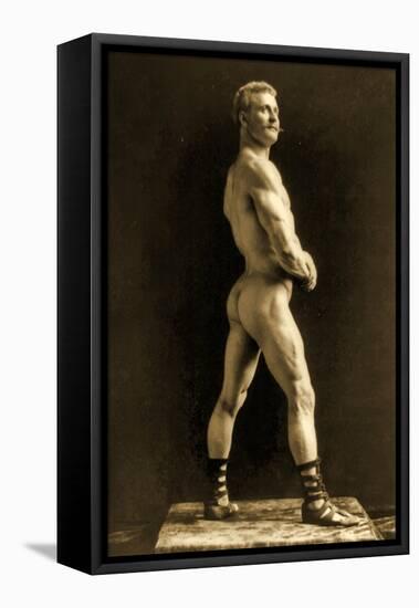 Eugen Sandow, in Classical Ancient Greco-Roman Pose, C.1893-Napoleon Sarony-Framed Premier Image Canvas