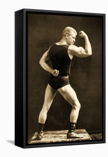 Eugen Sandow, in Classical Ancient Greco-Roman Pose, C.1893-Napoleon Sarony-Framed Premier Image Canvas