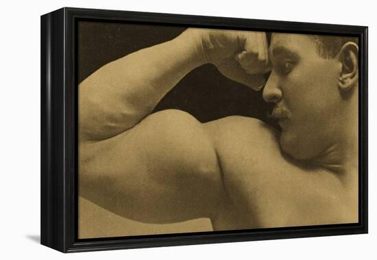 Eugen Sandow, in Classical Ancient Greco-Roman Pose, C.1894 (B/W Photo)-Napoleon Sarony-Framed Premier Image Canvas