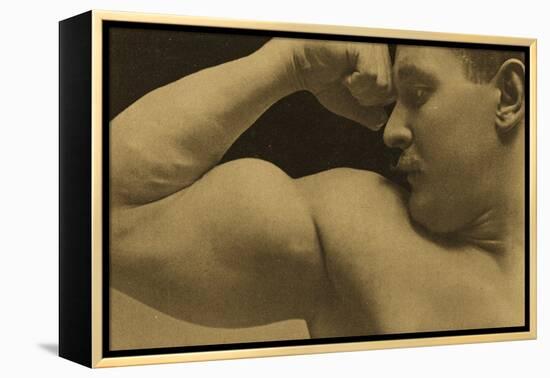 Eugen Sandow, in Classical Ancient Greco-Roman Pose, C.1894 (B/W Photo)-Napoleon Sarony-Framed Premier Image Canvas