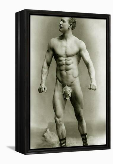 Eugen Sandow, in Classical Ancient Greco-Roman Pose, C.1897-null-Framed Premier Image Canvas