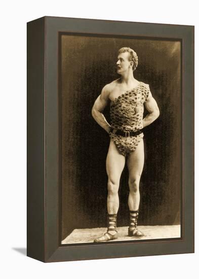 Eugen Sandow, in Classical Ancient Greco-Roman Pose, C.1897-null-Framed Premier Image Canvas