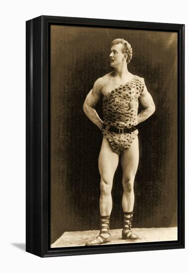 Eugen Sandow, in Classical Ancient Greco-Roman Pose, C.1897-null-Framed Premier Image Canvas