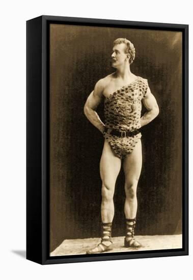 Eugen Sandow, in Classical Ancient Greco-Roman Pose, C.1897-null-Framed Premier Image Canvas