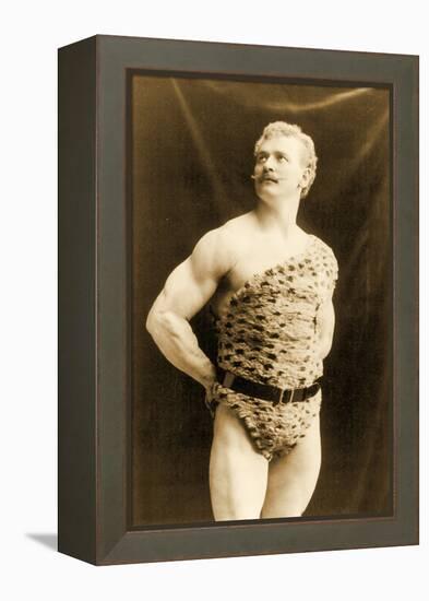 Eugen Sandow Wearing Leopard Skin, in Classical Ancient Greco-Roman Pose, C.1894-null-Framed Premier Image Canvas