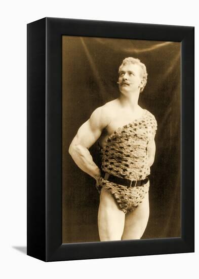 Eugen Sandow Wearing Leopard Skin, in Classical Ancient Greco-Roman Pose, C.1894-null-Framed Premier Image Canvas