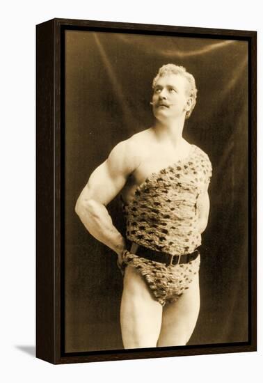 Eugen Sandow Wearing Leopard Skin, in Classical Ancient Greco-Roman Pose, C.1894-null-Framed Premier Image Canvas