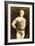 Eugen Sandow Wearing Leopard Skin, in Classical Ancient Greco-Roman Pose, C.1894-null-Framed Photographic Print