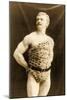 Eugen Sandow Wearing Leopard Skin, in Classical Ancient Greco-Roman Pose, C.1894-null-Mounted Photographic Print