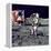 Eugene A. Cernan, Commander, Apollo 17 Salutes the Flag on the Lunar Surface-null-Framed Stretched Canvas