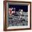 Eugene A. Cernan, Commander, Apollo 17 Salutes the Flag on the Lunar Surface-null-Framed Photo