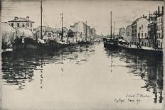 'The Canal St Martin', 1915-Eugene Bejot-Giclee Print