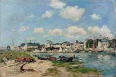 Storm at the Port of Camaret, France.-Eugene Boudin-Giclee Print