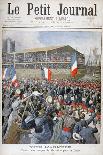 Hurricane on the Boulevards, Paris, 1900-Eugene Damblans-Giclee Print