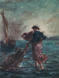 Christ Asleep during the Tempest, c.1853-Eugene Delacroix-Giclee Print