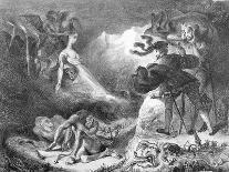 Chaîne de montagnes dans la brume-Eugene Delacroix-Giclee Print