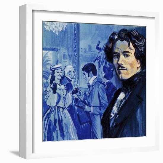 Eugene Delacroix Sent in His Painting and it Caused a Sensation in Paris-Luis Arcas Brauner-Framed Giclee Print