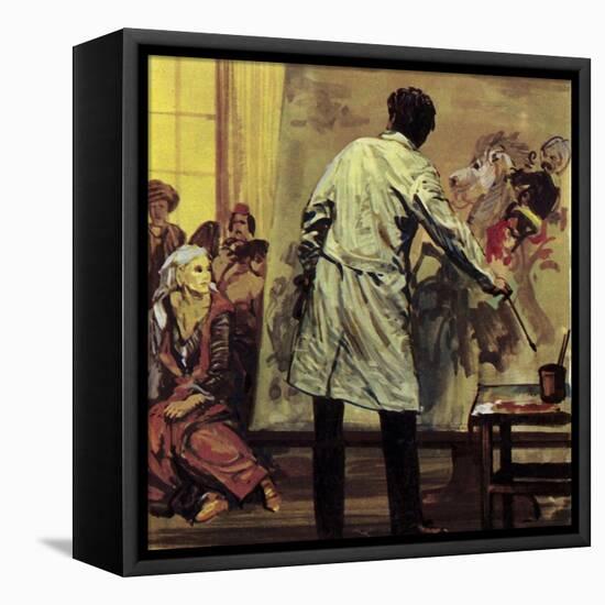 Eugene Delacroix Spent a Year and a Half Painting "The Massacre of Scio"-Luis Arcas Brauner-Framed Premier Image Canvas