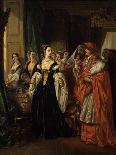 Divorce of Henry Viii and Catherine of Aragon before Cardinal of Wolsey Ca. 1530-Eugene Deveria-Art Print