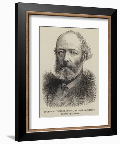 Eugene E Viollet-Le-Duc, French Architect-null-Framed Giclee Print