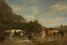 Kabyle Shepherd (Shepherd: High Plateau of Kabylia), after 1861 (Oil on Panel)-Eugene Fromentin-Giclee Print