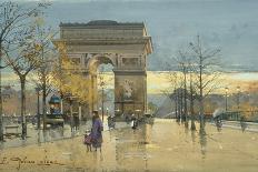 Paris Street in Autumn-Eugene Galien-Laloue-Giclee Print