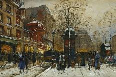 Paris Street in Autumn-Eugene Galien-Laloue-Giclee Print