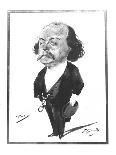 Caricature of Alexandre Dumas, Fils-Eugene Giraud-Giclee Print