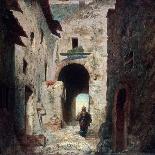 Leaving the Castle, 19th Century-Eugene Isabey-Giclee Print