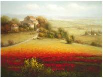 Fields of Red and Gold II-Eugene Laporte-Framed Art Print